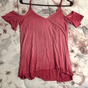 TWO TONE OFF SHOULDER